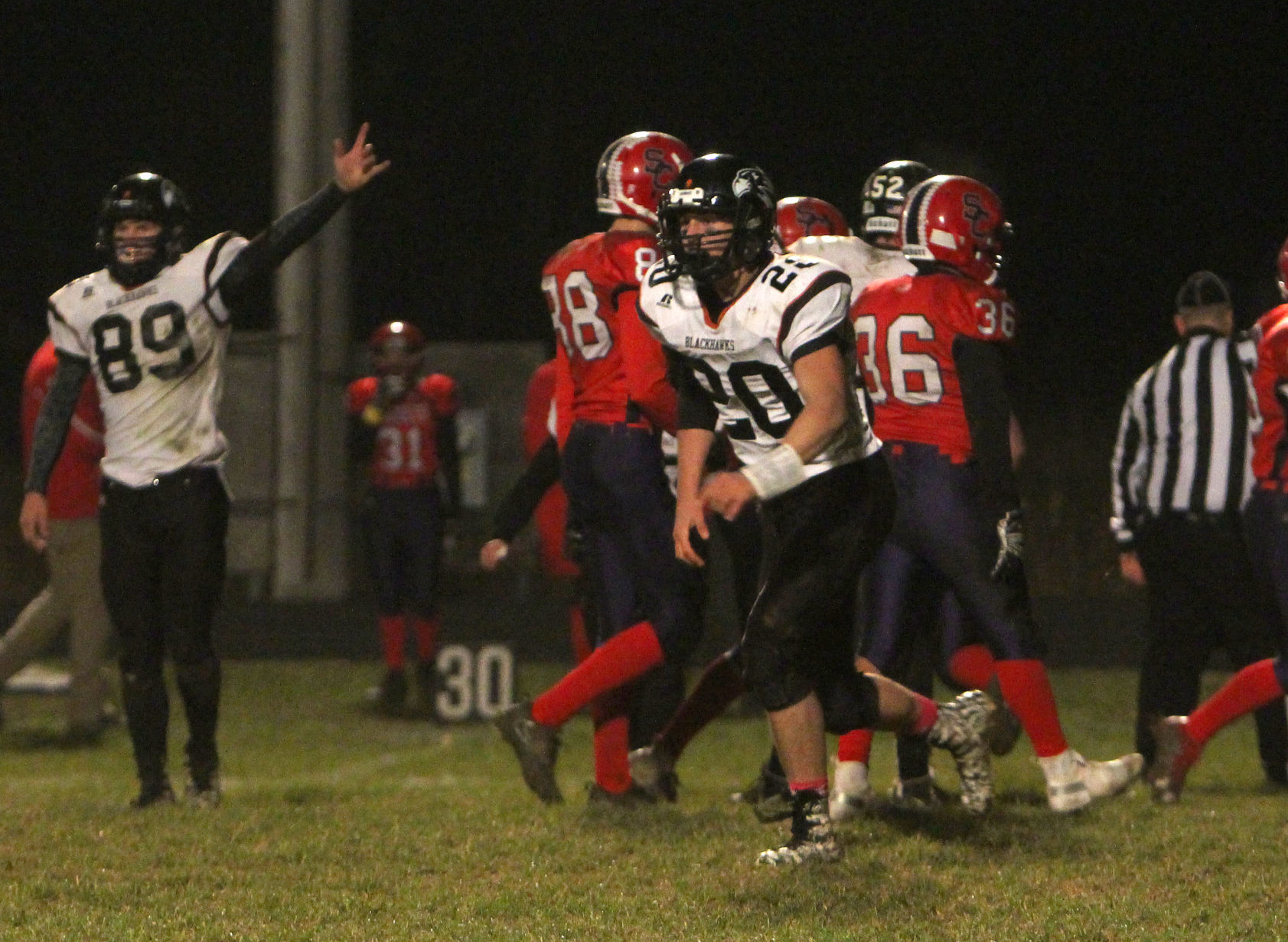 Bloomer football at Spencer/Columbus 10-26-18
